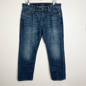 Lucky Brand Men 34 X 30 221 Original Straight blue Jean Stretch Medium  H